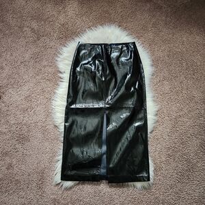 GAP Shiny Black Pencil Skirt